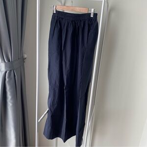 COS VOLUMINOUS GATHERED MAXI SKIRT Navy Size EUR34